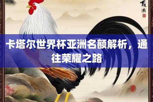 卡塔尔世界杯亚洲名额解析，通往荣耀之路