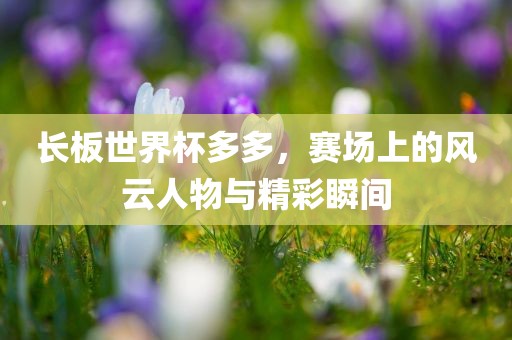 长板世界杯多多，赛场上的风云人物与精彩瞬间