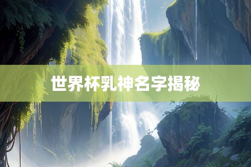 世界杯乳神名字揭秘