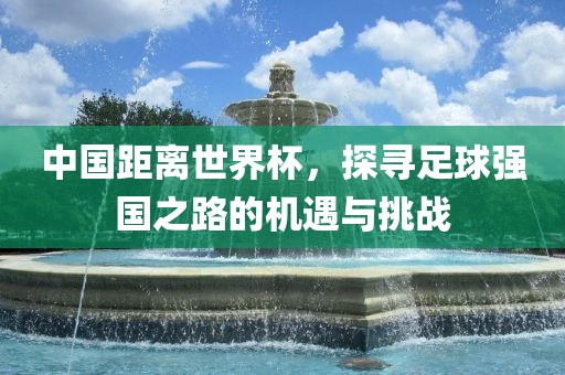 中国距离世界杯，探寻足球强国之路的机遇与挑战