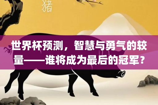 世界杯预测，智慧与勇气的较量——谁将成为最后的冠军？