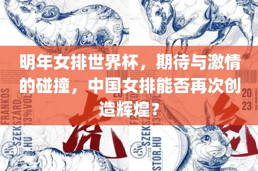 明年女排世界杯，期待与激情的碰撞，中国女排能否再次创造辉煌？