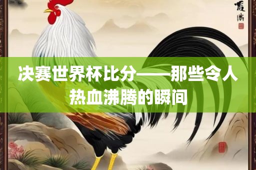 决赛世界杯比分——那些令人热血沸腾的瞬间