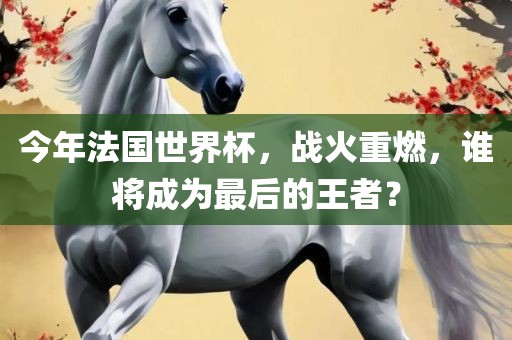 今年法国世界杯，战火重燃，谁将成为最后的王者？